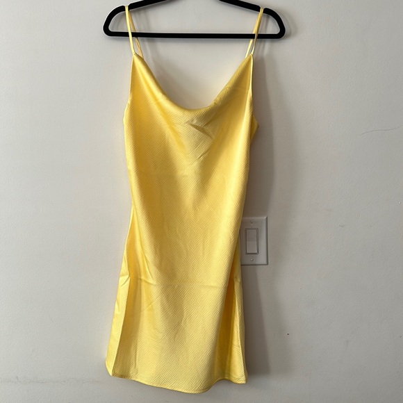 NEW Shinestar Cowl Neck Mini Adjustable Spaghetti Strap Flowy Mini Dress - Picture 5 of 9